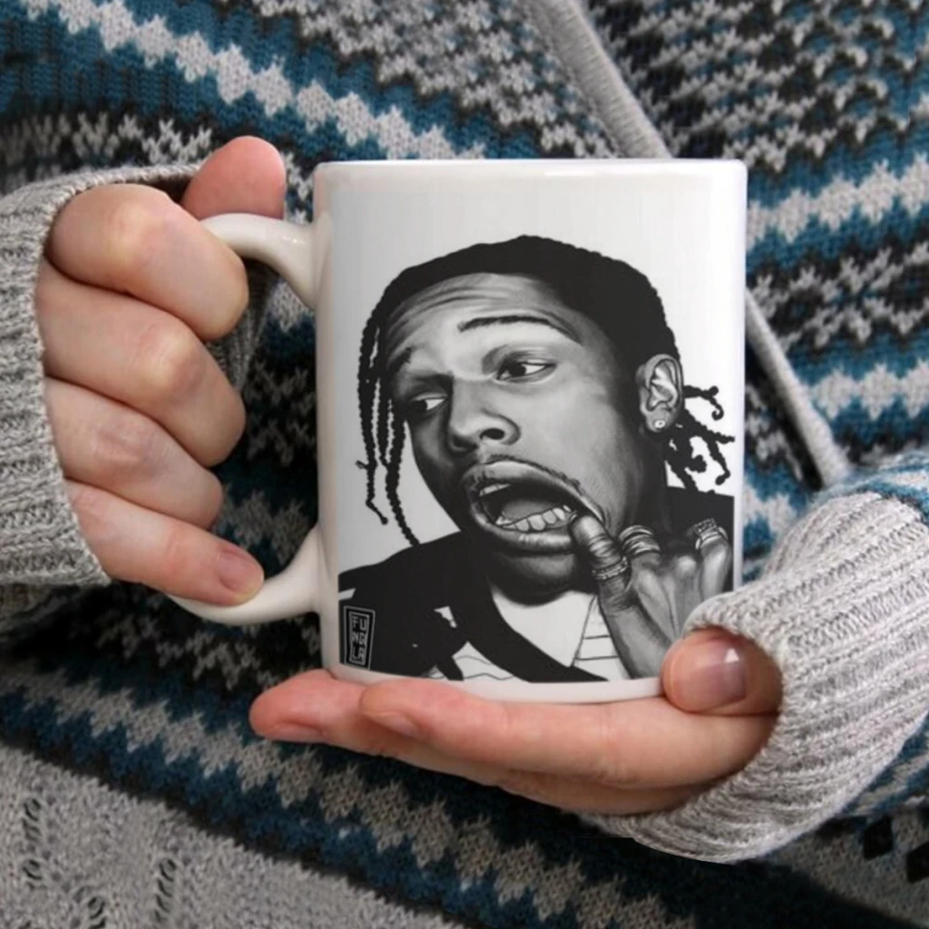 Rapper A-Asaps R-Rockys Classic Vintage Coffee Mug 11oz Fun Ceramic Coffee Tea Cocoa Cup Handle Tea Drink Cup