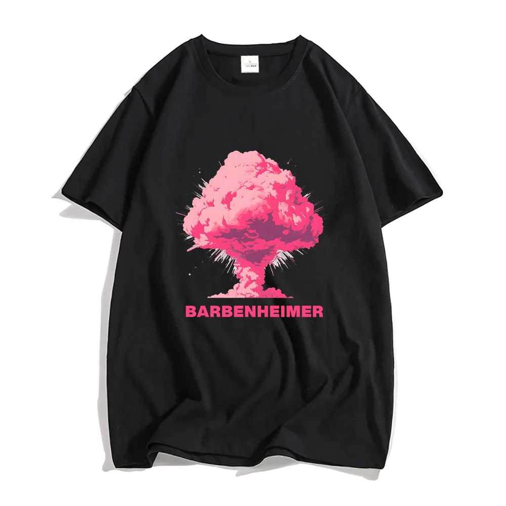 Barbenheimer Tshirt 100% Cotton T-shirt Men/women Streetwear Shirt Summer Oversized Tees Stranger Graphic T Shirts Anime Clothes