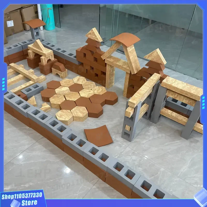 Large EVA Foam Building Blocks Set for Kids Soft Educational Construction Toy Safe Big Bricks for Toddlers Creative Play Gift
