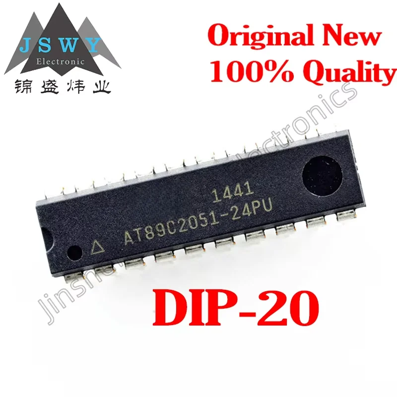 

(5/20 pieces) AT89C2051-24PU AT89C2051 DIP-20 8-bit microcontroller chip new original stock fast delivery
