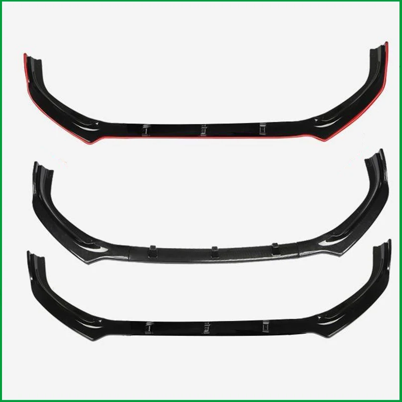 Car Styling For Toyota Highlander Kluger 2017-2019 Front Bumper Lip Diffuser Protector Cover Trim Strip Auto Accessories