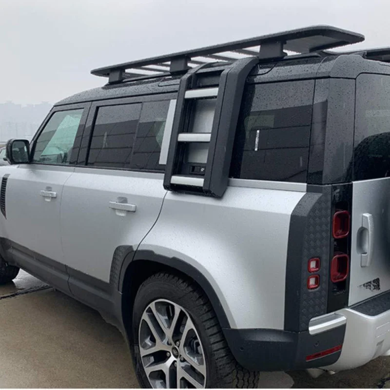 For Land Rover Defender Aluminum Alloy Roof Ladder Side Modification Pickup Exterior Decoration
