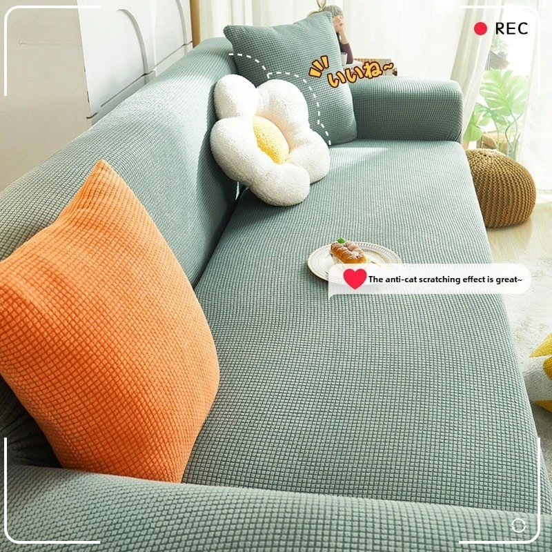 Elastic Sofa Cover All-inclusive Nordic Style Summer Simple Anti-cat Scratch Sofa Dust-proof Cover Couch Covers for Sofas