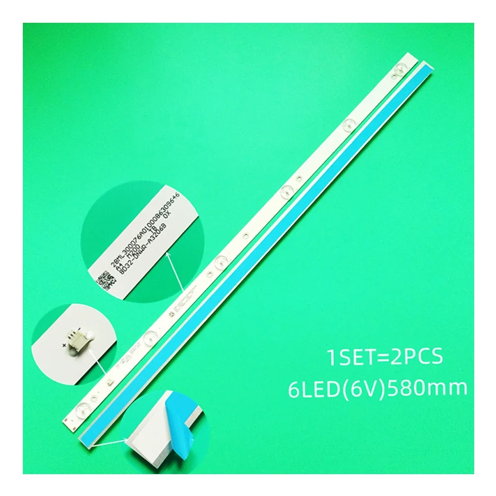 6LED LED backlight strip for Polarline 32PL11TC 32LTV2002 JL.D32061330-081AS-M E348124 MS-L1343 L2202 L1074 V2