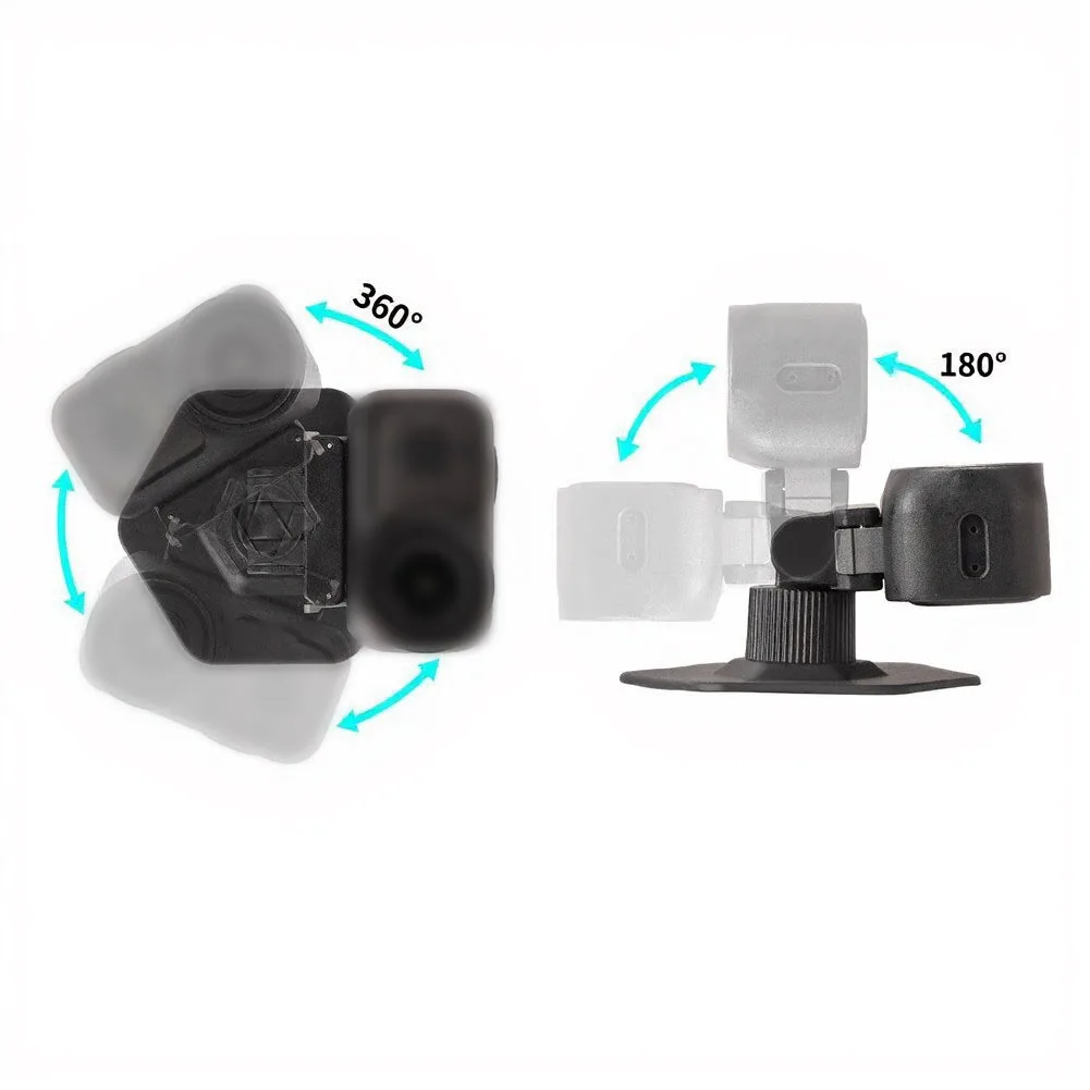 Flexible Base For For Nano And For Action 6 Adjustable Quick Release Mount Bidirectional ABS 7.8x7.2x4.2cm Lightweight