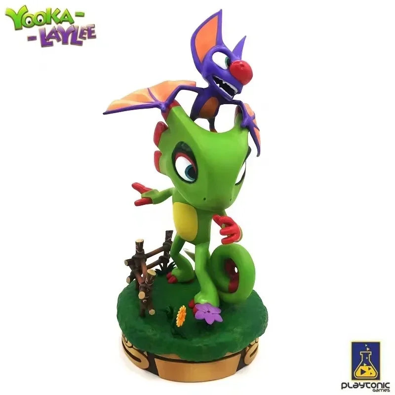 

【In Stock】100% Original Yooka-Laylee Switch Anime Figurine Models Sets with Feather Pen Keychain Themed Brooch Postcard Toy Gift