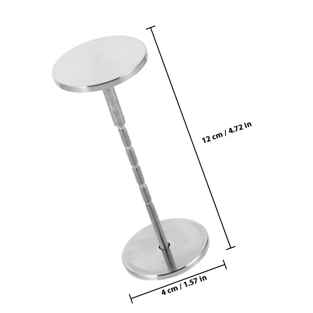 2Pcs Door Hole Decorative Cover Stainless Steel Lock Hole Filler Plate Metal Round Plate Protector for Security Fingerprint