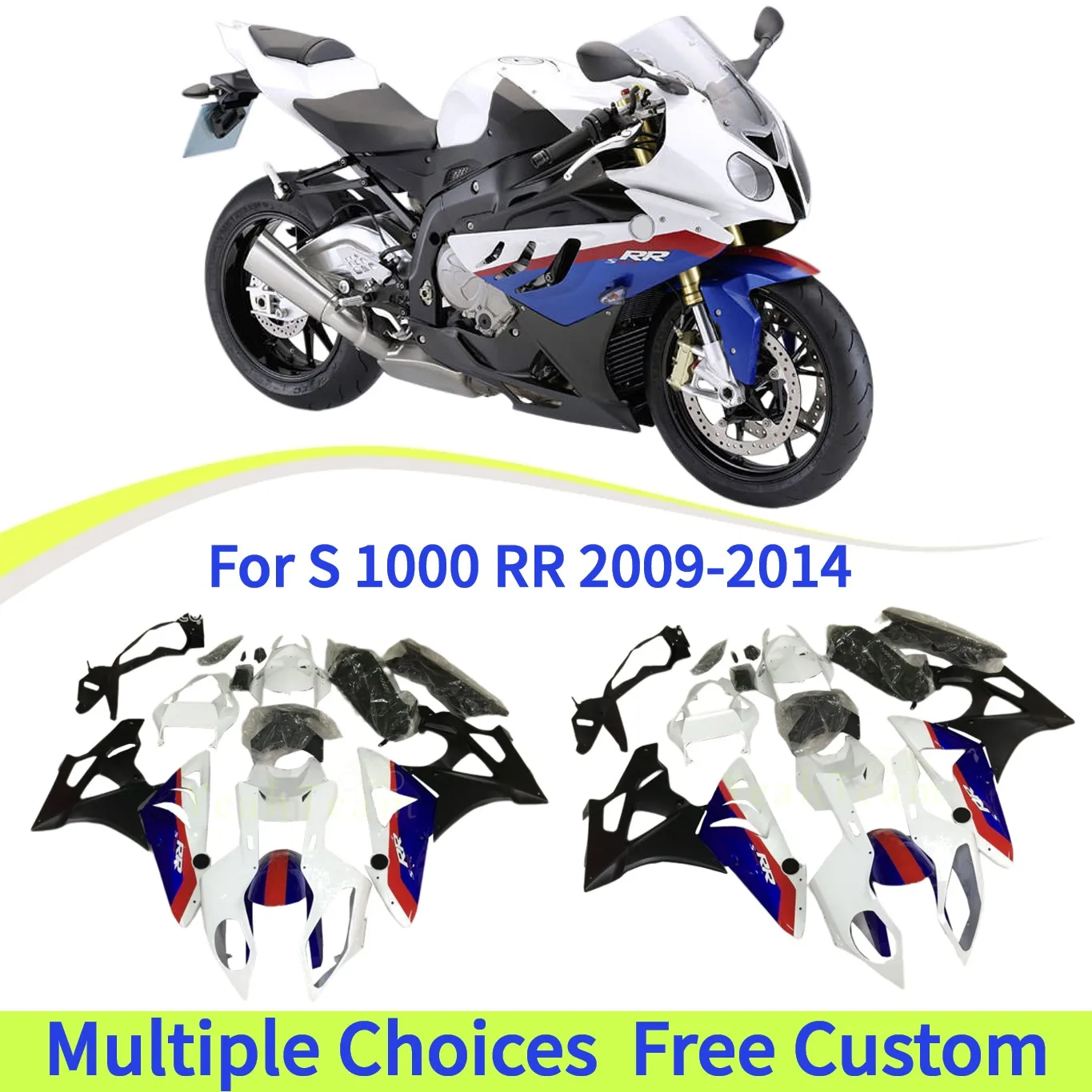 

Aftermarket ABS Plastic Fairing Kit For S1000RR 2009 2010 2011 2012 2013 2014 S1000 RR 09-14 Motocycle Body Parts