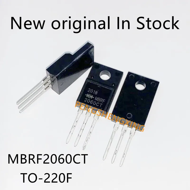 10PCS/LOT  MBRF2060CT  TO220F MBR2060 MBRF2060 20A 60V TO-220F   New original spot hot sale