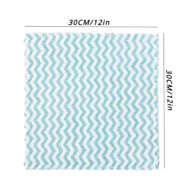 5/10PCS Water Ripple Cloth Household Kitchen Bathroom Pet Towel Soft Absorbent For Bathing Coral Velvet Durable Cleaning Cloth