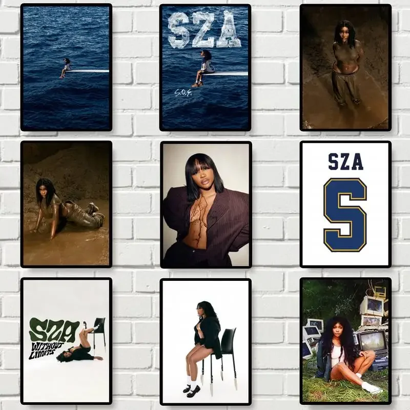 SZA SOS Singer POSTER Poster Prints Wall Pictures Living Room Home Decoration Small