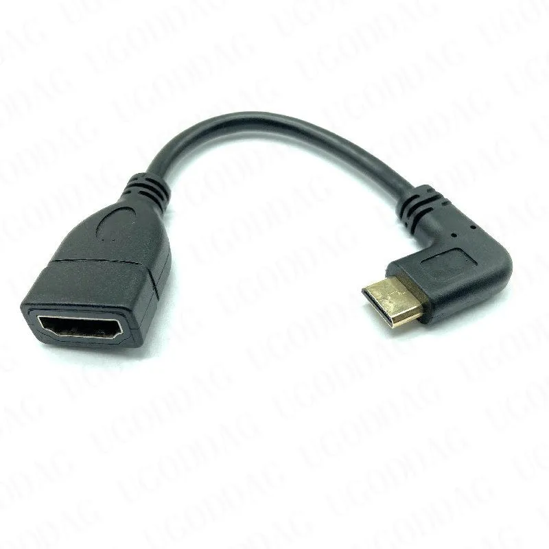 1080P Mini HDTV Male Up Down Right Left 90 Angled angle to HDMI-compatible Female Converter Adapter M-F Extension Adapter