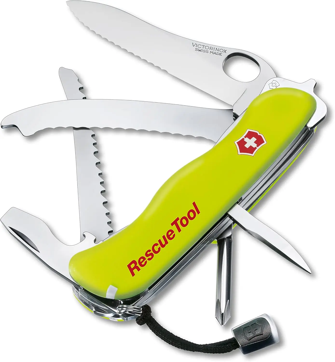 Swiss Army Rescue Tool Pocket Knife with Pouch