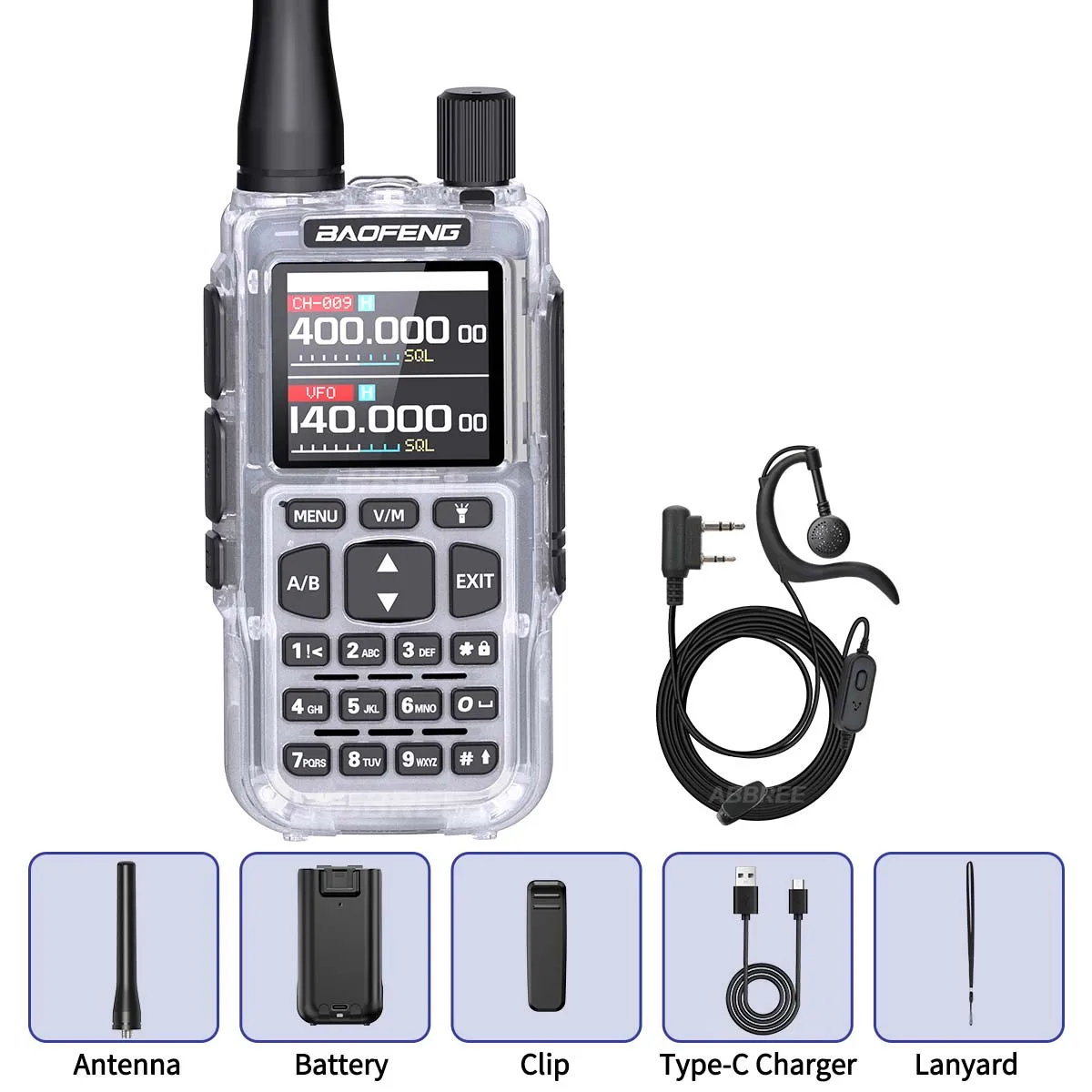 BAOFENG MINI 5 Walkie Talkie 2200mAh Batterij APP Bluetooth Programmering Lange afstand Dual PTT Nieuw geüpgradede UV-5R MINI Ham Radio