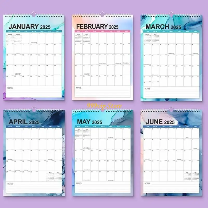 

C90C Calendar 2025 Wall Calendar School Year Planner English Edition School Year 2025 Wall Calendar for Students and Teachers