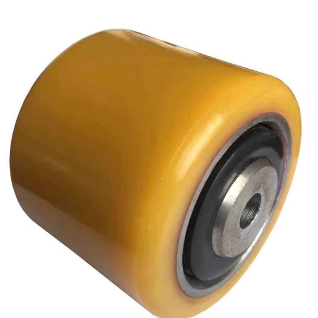 Jungheinrich Electric Pallet Handling Forklift Parts ERE120 Front Wheel Bearing Wheel Polyurethane Wheel 82 * 70-20