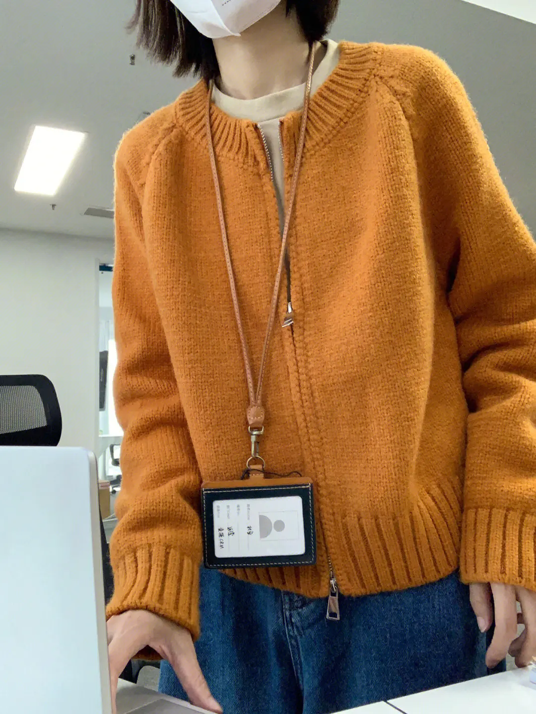 

Chic Women's Zipper Knitted Sweater ort Casual Sle Vintage Trendy Spring Autumn Outerwear Comfortable Korean Sle Top