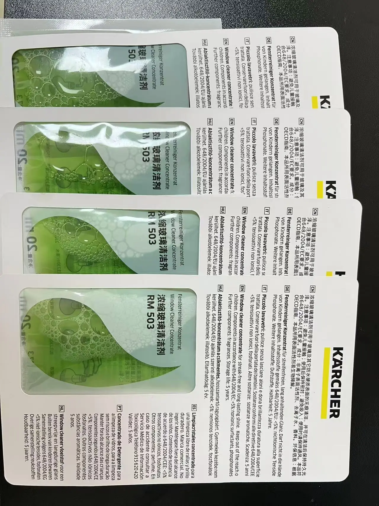 Original Karcher Adapt WV1 WV5 WV6 Reinigung Glasfensterreiniger Elektryczna Myjka Do Okiencar Reinigungslösung Reinigungsmittel 20 ml