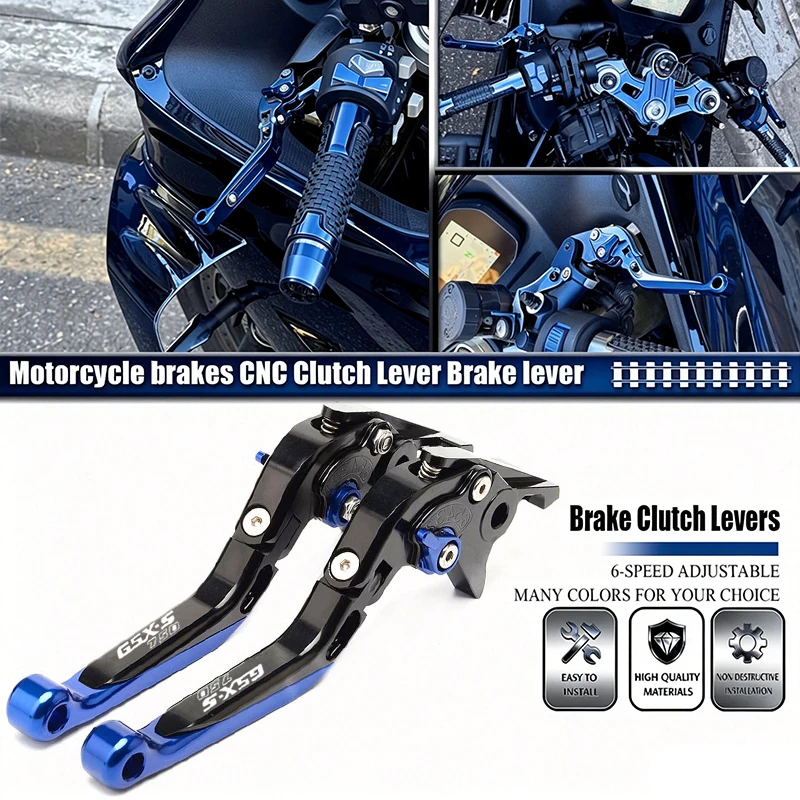 Motorcycle Accessories For GSX-S750 GSX S750 GSX-S 750 GSXS750 2011-2016 2017 2018 CNC Adjustable Brake Handle Clutch Levers