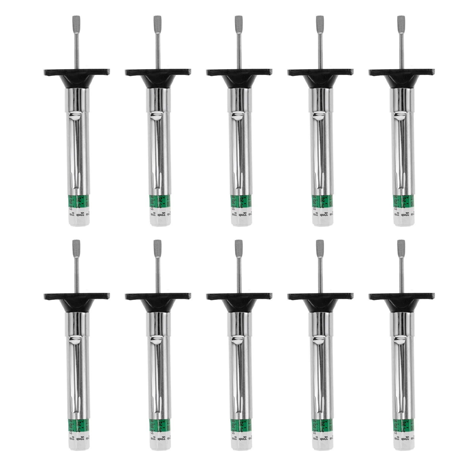 

10pcs Tire Gauge Durable Plastic Stainless Steel Universal Fit For Car Motorcycle Tire Tread Depth Indicator Tread Depth Meter
