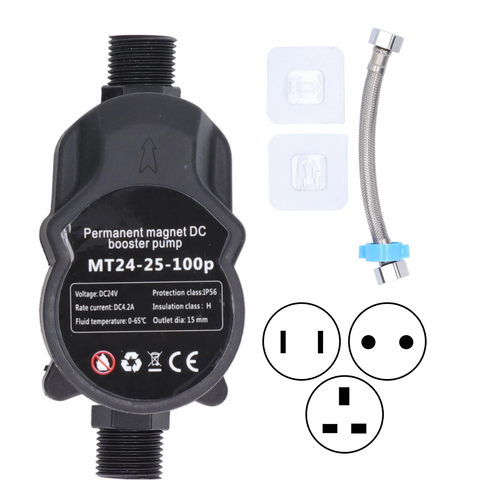 Booster Pump Automatic Water Pressure Shower Boosting Recirculating Wall Mount 24VDC  Booster Pump Water Pressure Booster Pump