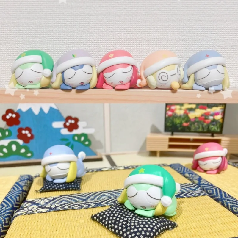 بانداي الرقيب الأصلي. الضفدع أنيمي الشكل غاشابون كيرورو جيورو تاما الحلي الصغيرة ألعاب شخصيات الحركة للبنين بنات أطفال هدية #5