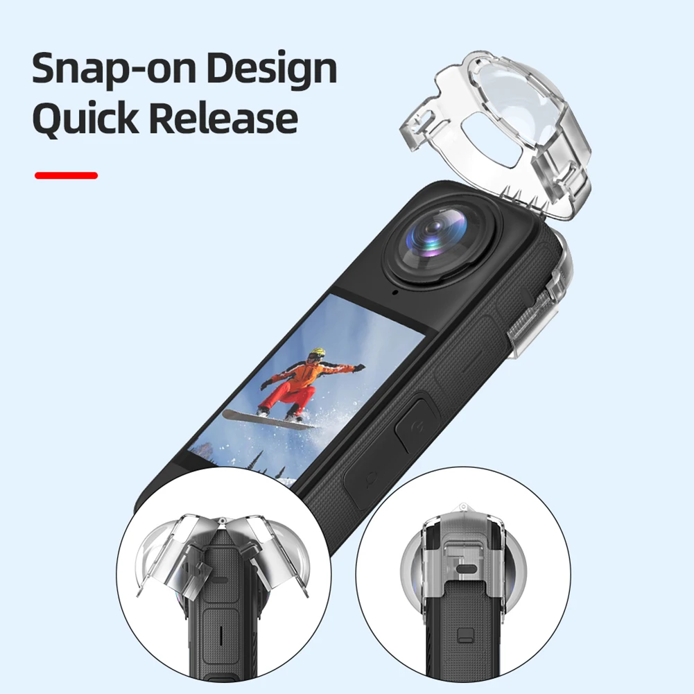 Tapas protectoras de lente para Insta360 X4, cubierta protectora antivaho, a presión, cubierta de cámara deportiva, accesorios panorámicos para cámara