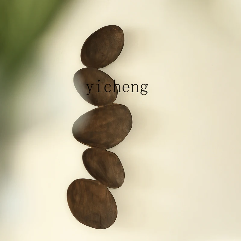 Zz كامل الخشب نحت ورقة الفن تركيب الرجعية الحنين تصميم وابابي الرياح B & B فندق غرفة المعيشة الفني