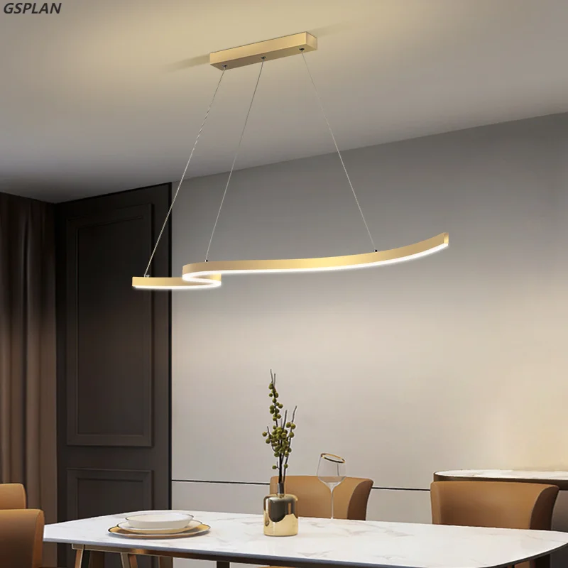 Modern Lights Ceiling Mounted Hanging Lamps Minimalist Art Strip Pendant For Living Dinning Room Cloakroom Parlor Home Lighting