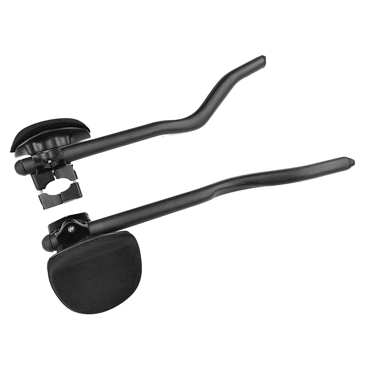 AAA04R 1Pair 30° Bicycle Rest Handlebar Carbon Fiber Auxiliary Rest Handlebar for Flat Handle Bar Cycling Accessories 3K Glossy