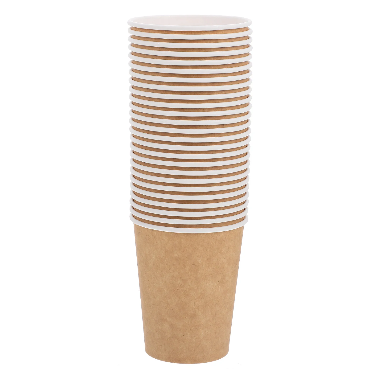 

50Pcs Paper Water Cups Thick Disposable Coffee Cups for Office Party Banquet Business Use Paper Drinking Cup Business Water Cup