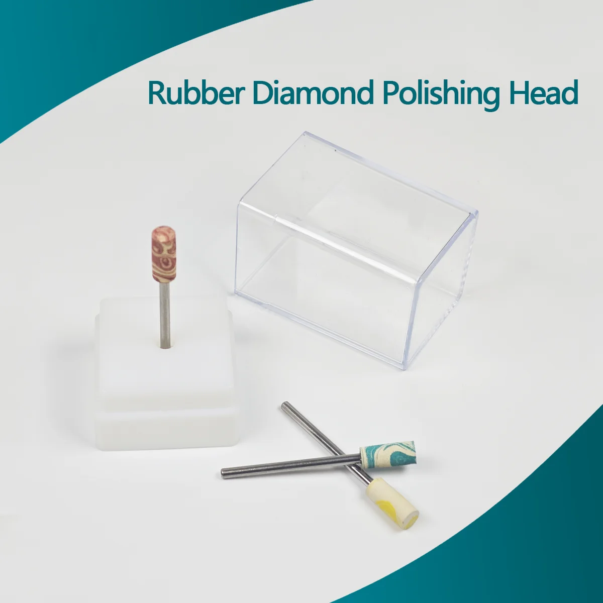 

Dental Color Rubber Diamond Polisher Cylinder Head For Porcelain Zirconia Restorations HP 2.35mm 3/32inch Lab Dentistry Tools