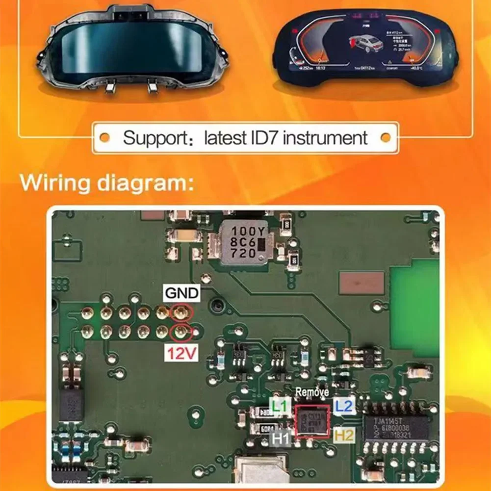 ID7 Full LCD Instrument Can Filter for BMW 20162021 3 5 7 Series Accessories No Red Color Compatible with Start Stop Function