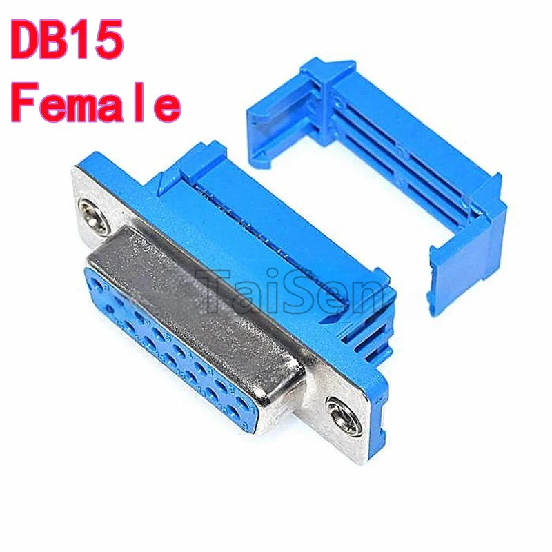 5PCS DIDC-DB9/DB15/DB25/DB37P 9P 15P 솔더리스 크림프 타입 플랫 케이블 커넥터 직렬 포트 핀홀 소켓 남성 여성 헤더