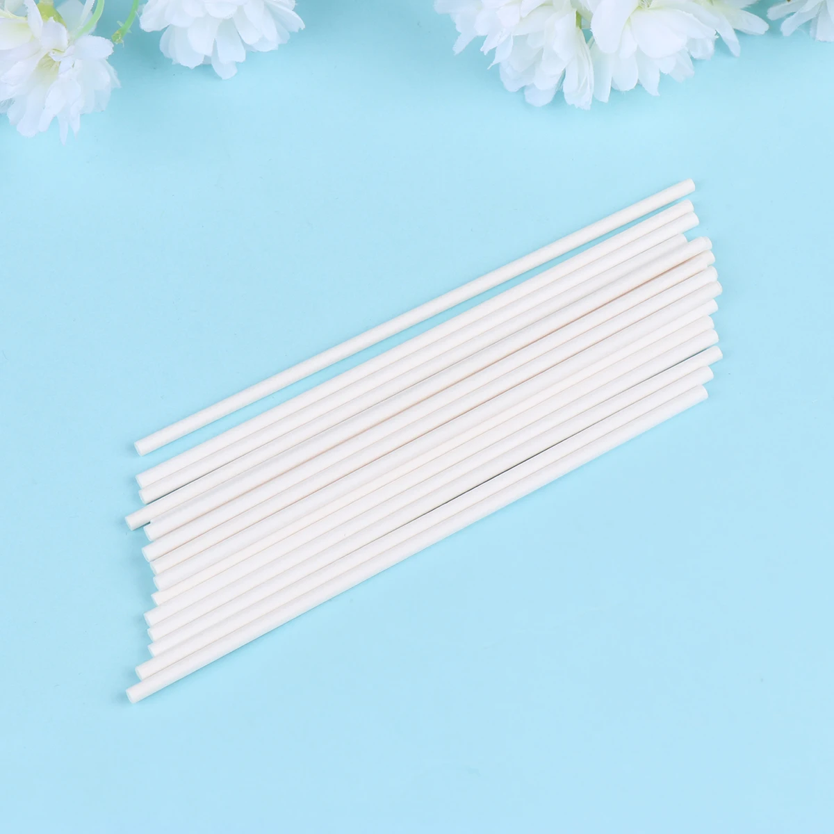 200 Uds 2 paquetes de piruletas blancas para hornear tamaño 2 para pastel de caramelo de Chocolate Pops suministros de golosinas de fiesta Diy pastel de piruleta de papel