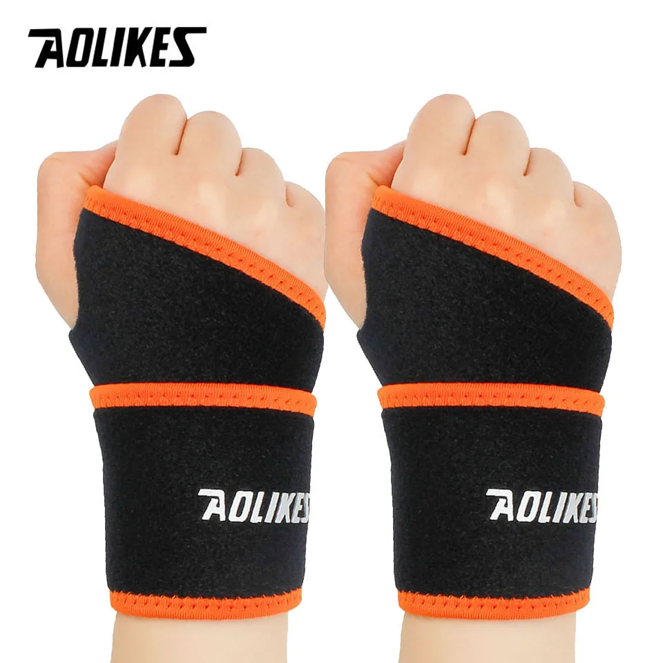 AOLIKES Adjustable Wrist Compression Strap and Wrist Brace Sport Wrist Support for Fitness,Basketball,Weightlifting, Tendonitis