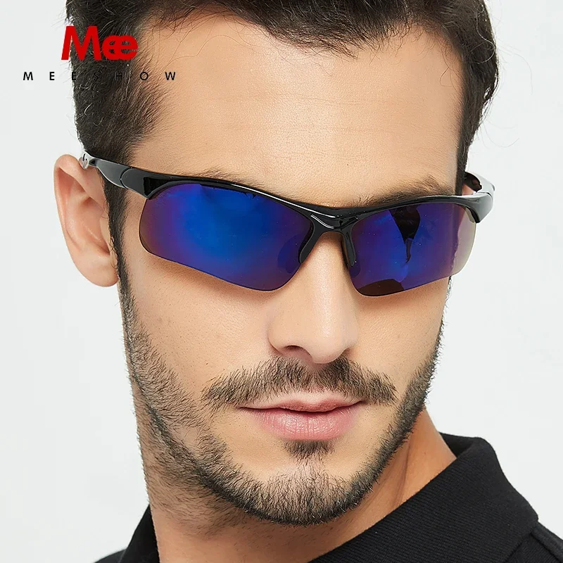 MEESHOW Sports Men Sunglasses Road Bicycle Glasses Mountain Cycling Riding Protection Goggles Eyewear Bike UV400 Sun Glasses