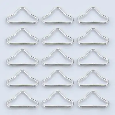 

40pcs Triangle Ring Buckle Zinc Plated Steel V Ring For Trampoline Clasp 4.5Mm Corrosion Resistant Shiny Handbag