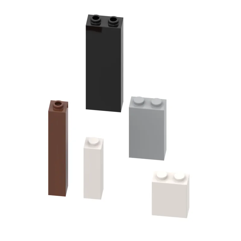 1 pièce compatible avec les blocs de construction à petites particules 46212 22886 2453 14716 et les pièces de rechange, briques murales en pilier 1x2x5 1x1x5 2454