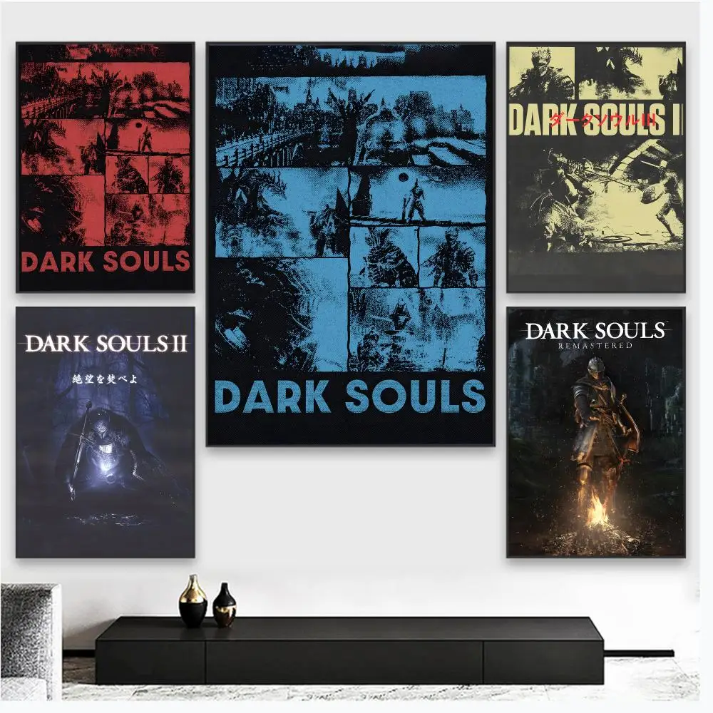 Dark S-Souls MOIVE Poster Wall Art Poster Pictures, Aesthetic Home Decor For Living Room Bedroom Office