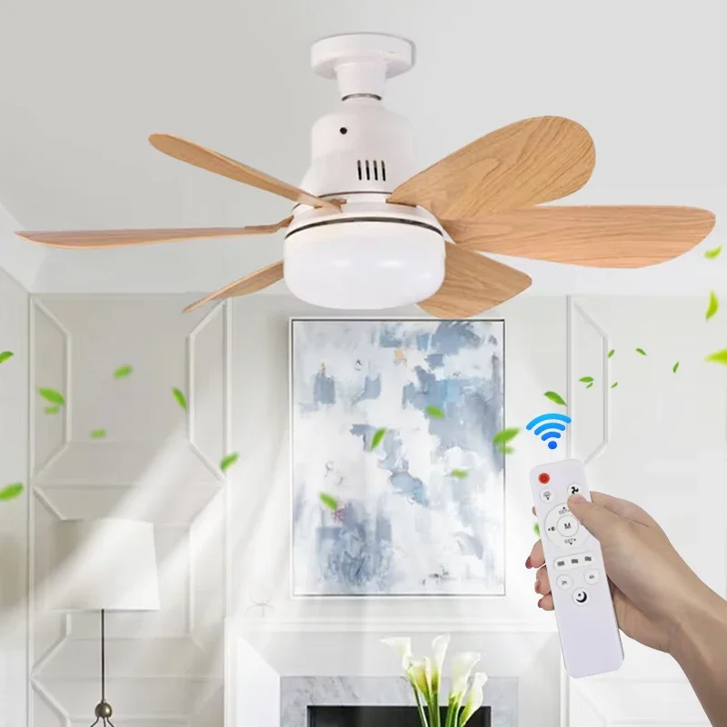 e27 socket fan light ventilador de techo con luz led soffitto con luce room cooler  led chambre deco ceiling fan with light