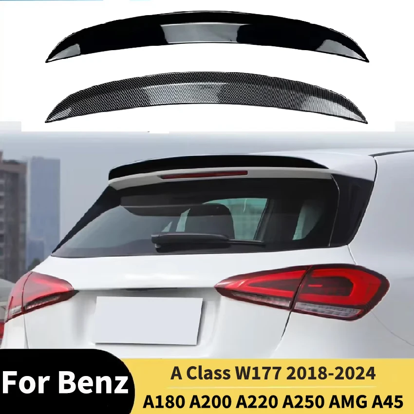 

Подходит для Mercedes Benz A Class W177 A180 A200 A220 A250 AMG A45 2018-2024, задний багажник, воздушный сплиттер, спойлер, хвостовое крыло, комплекты кузова