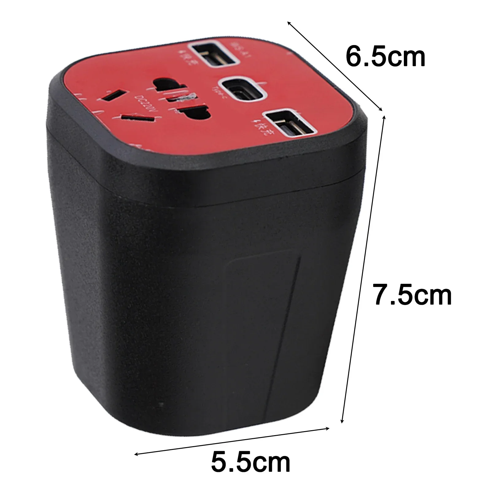 

Car Power Inverter 150W 12V 24V To 220V LED Display 3 USB Ports Compact And Portable Design Easy To Use And Remove