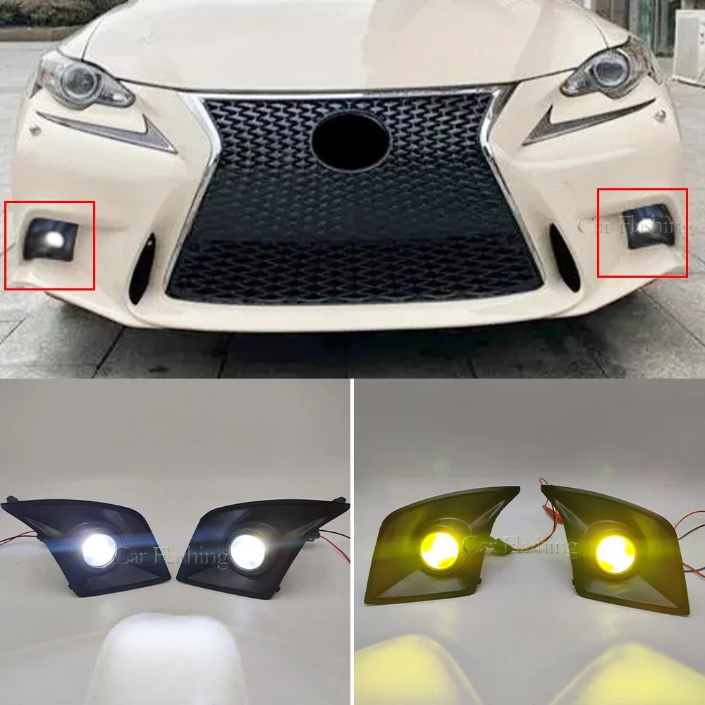 

Новый! Автомобильный светодиодный DRL для Lexus IS200T F-Sport IS250 IS300 IS350 2014 2015 2016, дневные ходовые огни, противотуманные фары, передние противотуманные фары