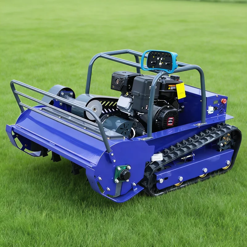 

Customized Smart Control Tracked Lawn Mower, Suitable for Trimming on Sloping Yards Cutter for Steep Slopes Hobbing Cutter Mower