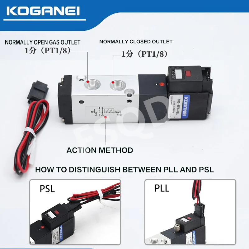 

110-4E1-PSL,4E2-PLL,PSL 180-4E1-PSL,4E2-PLL,PSL 180-4E1-83 110-4E1-83 Электромагнитный клапан Koganei, воздушный клапан