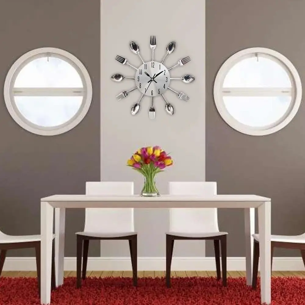 3D Spoon Fork Clock 3