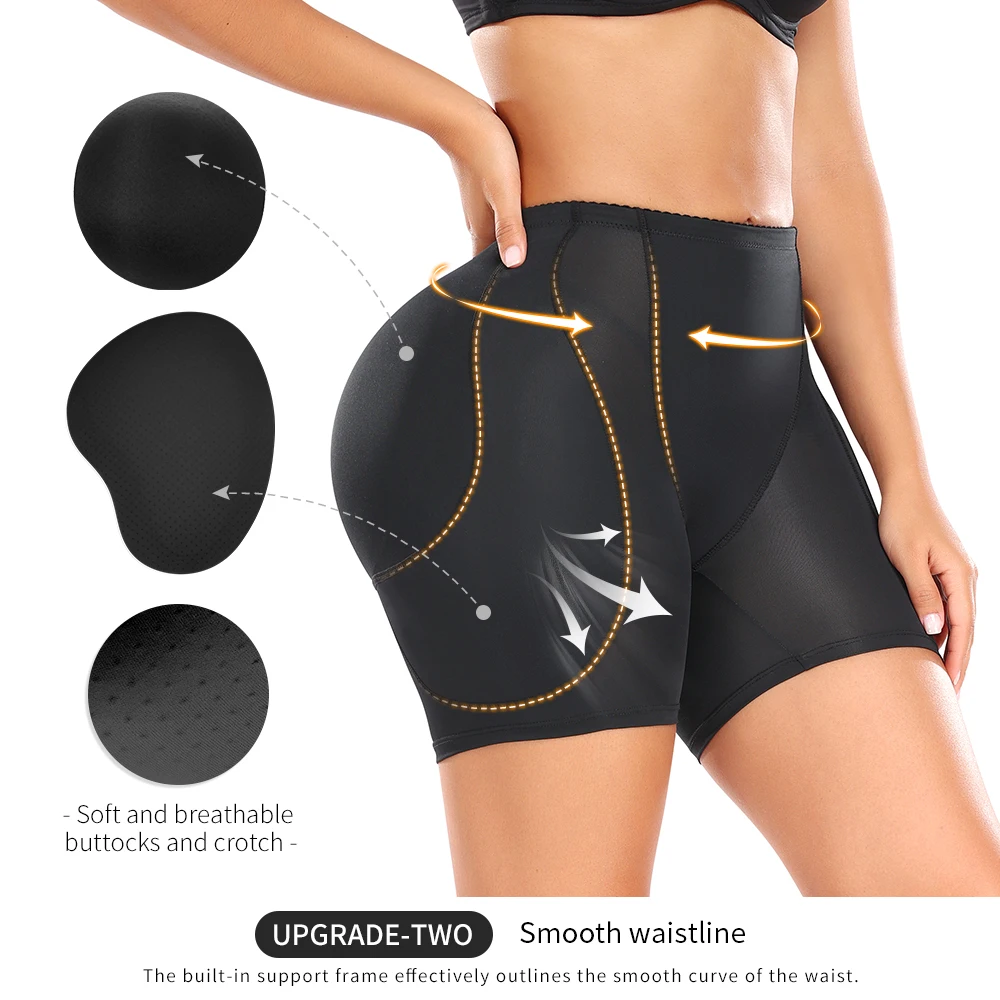 Struewear-Culotte de contrôle pour femmes, 4 coussinets pour les hanches et les fesses, rehausseur de corps, éponge rembourrée, fesses plus grandes