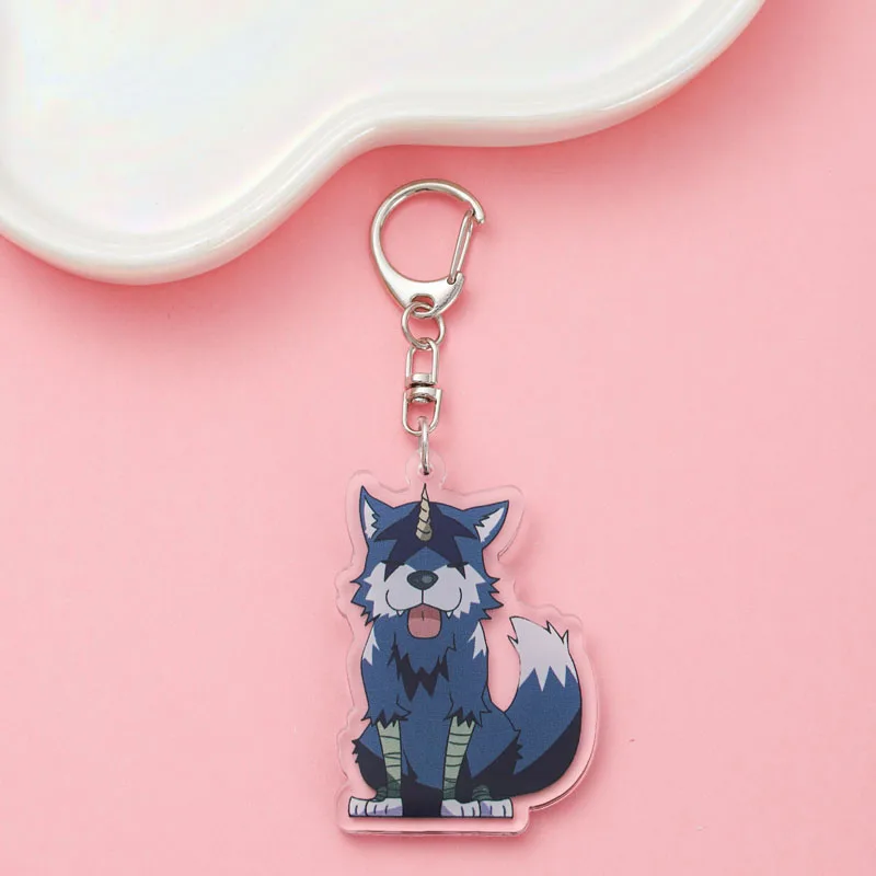 9Pcs Anime That Time I Got Reincarnated as a Slime Acrylic Car Keychain Cute Backpack Pendant Bag Charms Accessories Decoration view 4