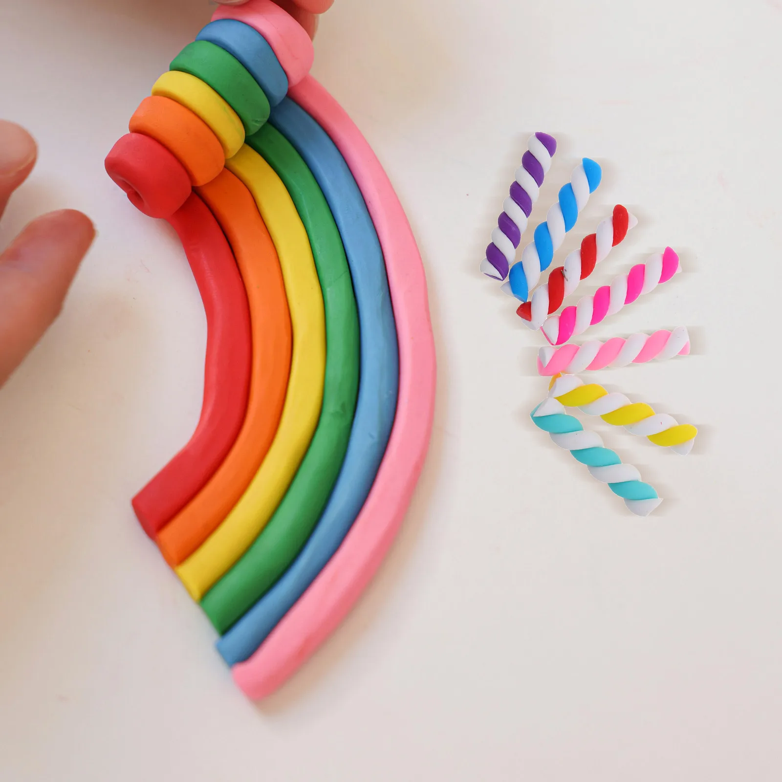 10 Bags Polymer Clay Charms Lollipop Craft Supplies Fake Decor Cute Embellishments Mini Accessories DIY Projects Phone Case